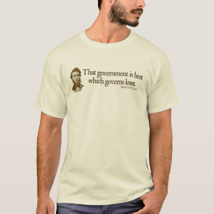 Thoreau Regierungs-Zitat-Shirts T-Shirt