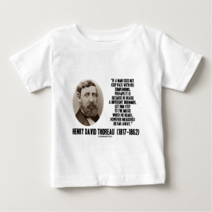 Thoreau unterschiedlicher Schlagzeuger-Schritt zur Baby T-shirt