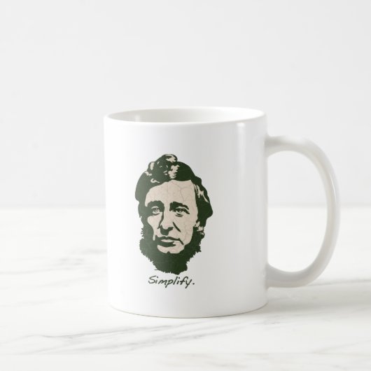 Thoreau - vereinfachen Sie Kaffeetasse (Rechts)