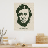 Thoreau - Vereinfachung Poster (Küche)