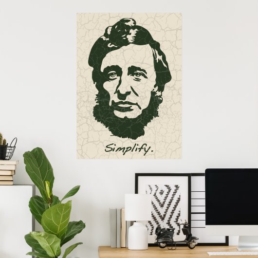 Thoreau - Vereinfachung Poster (Heimbüro)
