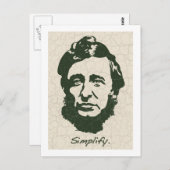 Thoreau - Vereinfachung Postkarte (Vorne/Hinten)