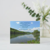 Thoreau Walden Lake Quote Postkarte (Stehend Vorderseite)