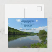 Thoreau Walden Lake Quote Postkarte (Vorne/Hinten)