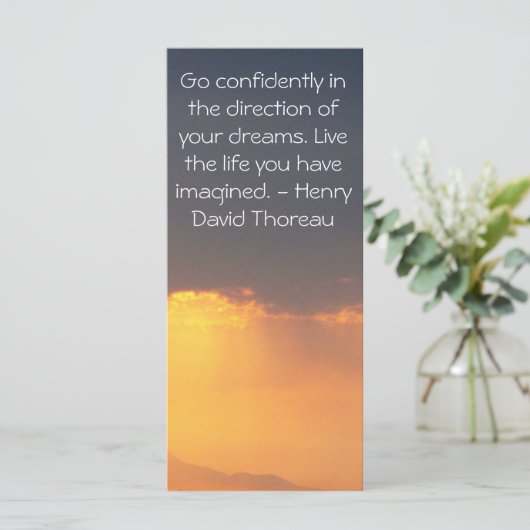 Thoreau-Zitat (Stehend Vorderseite)