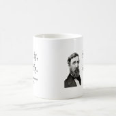 Thoreau Zitat 1b Kaffeetasse (Mittel)