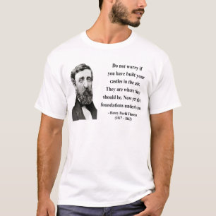 Thoreau Zitat 2b T-Shirt