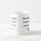 Thoreau Zitat 6a Kaffeetasse (Mittel)