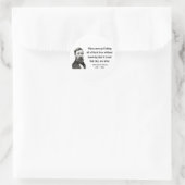 Thoreau Zitat 8b Runder Aufkleber (Tasche)