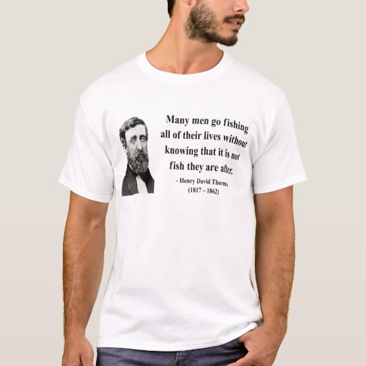 Thoreau Zitat 8b T-Shirt (Vorderseite)