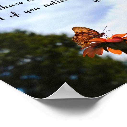 Thoreau Zitat, Glück Poster (Ecke)