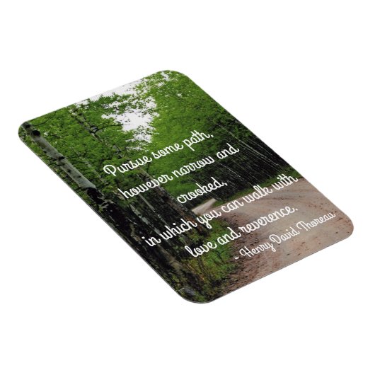 Thoreau-Zitat Magnet (Rechte Seite)