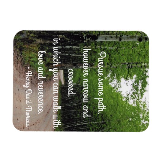 Thoreau-Zitat Magnet (Horizontal)