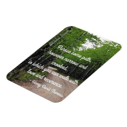 Thoreau-Zitat Magnet (Linke Seite)