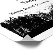 Thoreau-Zitat - Poster (Ecke)