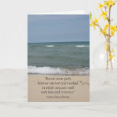 Thoreau Zitat-Strand-Abschluss-Karte Karte (Gelbe Blume)