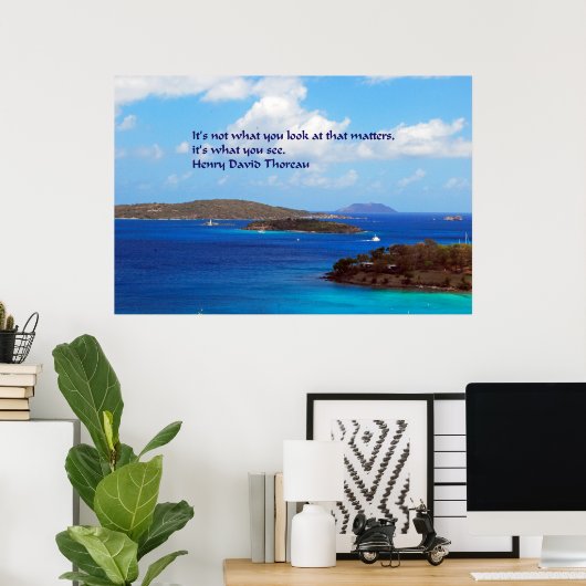 Thoreauer Weisheit Poster (Heimbüro)