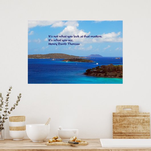 Thoreauer Weisheit Poster (Küche)