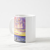 Thoreau's Sunset (Light Text) Tasse (Vorderseite Links)