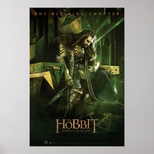 THORIN OAKENSHIELD™ auf Throne Poster (Vorne)