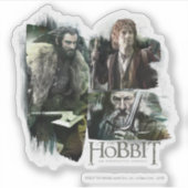 THORIN OAKENSHIELD™, BILBO BAGGINS™ & Gandalf Art Aufkleber (Vorderseite)