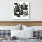 THORIN OAKENSHIELD™, BILBO BAGGINS™ & Gandalf Art Leinwanddruck (Insitu (Schlafzimmer))