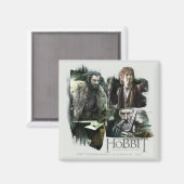THORIN OAKENSHIELD™, BILBO BAGGINS™ & Gandalf Art Magnet (Vorderseite/Rückseite)
