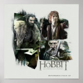 THORIN OAKENSHIELD™, BILBO BAGGINS™, & Gandalf Art Poster (Vorne)
