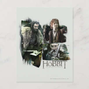 THORIN OAKENSHIELD™, BILBO BAGGINS™ & Gandalf Art Postkarte