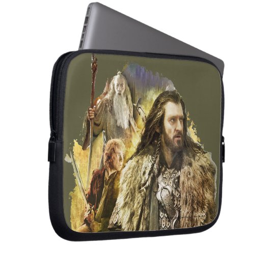 THORIN OAKENSHIELD™, BILBO BAGGINS™, Gandalf Laptopschutzhülle (Vorne Rechts)