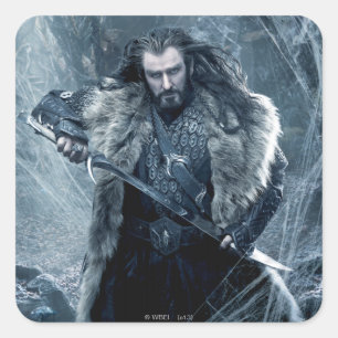 THORIN OAKENSHIELD™ Character Poster 3 Quadratischer Aufkleber