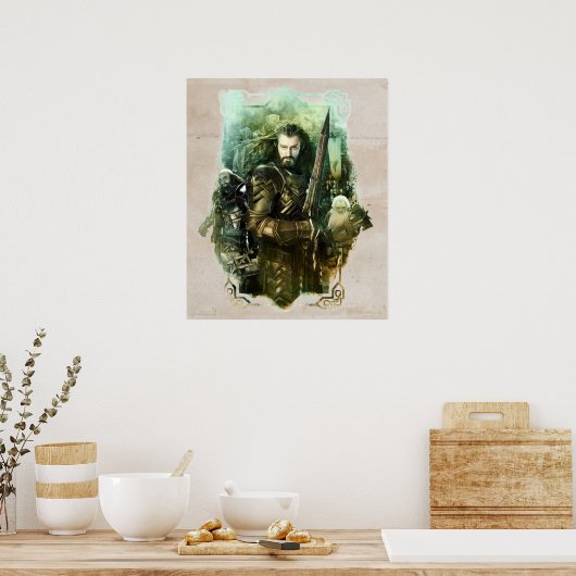 THORIN OAKENSHIELD™, Dwalin & Balin Graphic Poster (Küche)