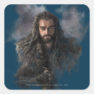 THORIN OAKENSHIELD™ Illustration Quadratischer Aufkleber