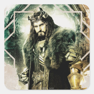 THORIN OAKENSHIELD™ - König unter dem Berg Quadratischer Aufkleber