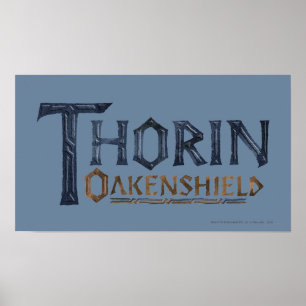 THORIN OAKENSHIELD™ Logo-Blau Poster