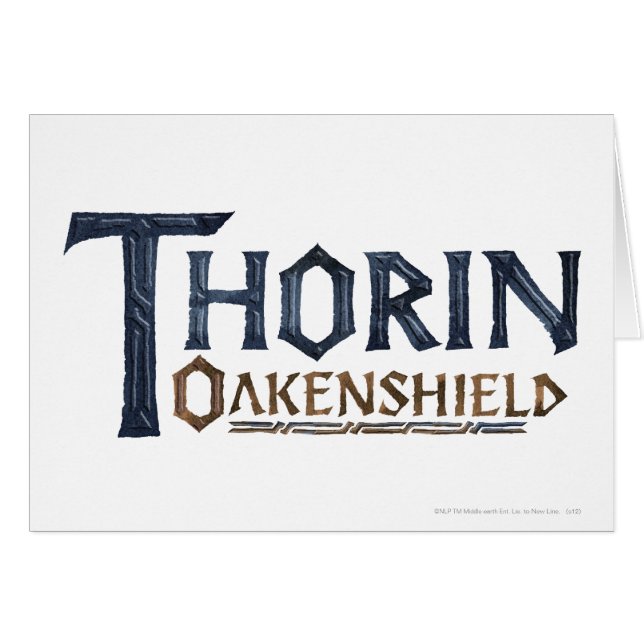 THORIN OAKENSHIELD™ Logo Blue (Vorderseite (Horizontal))