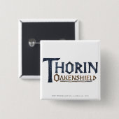 THORIN OAKENSHIELD™ Logo Blue Button (Vorne & Hinten)
