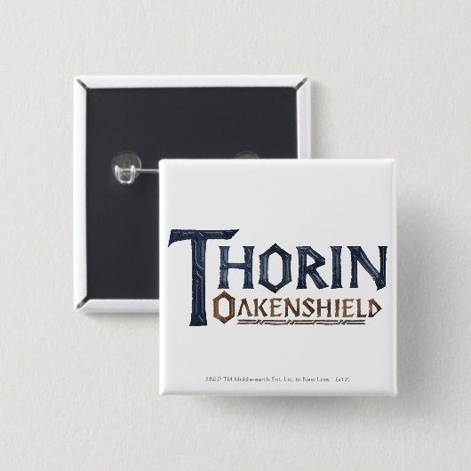 THORIN OAKENSHIELD™ Logo Blue Button (Vorne & Hinten)