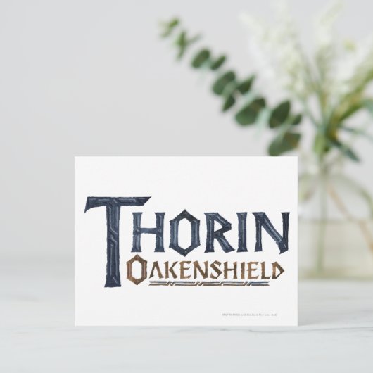 THORIN OAKENSHIELD™ Logo Blue Postkarte (Stehend Vorderseite)