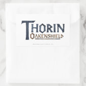 THORIN OAKENSHIELD™ Logo Blue Rechteckiger Aufkleber (Tasche)