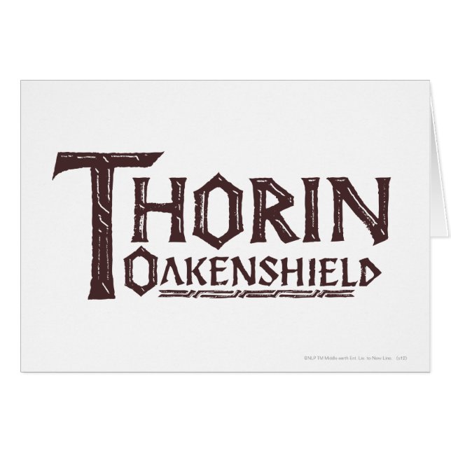 THORIN OAKENSHIELD™ Logo Brown (Vorderseite (Horizontal))