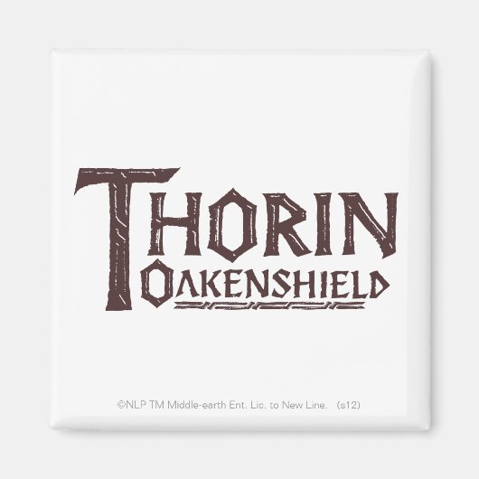 THORIN OAKENSHIELD™ Logo Brown Magnet (Vorne)