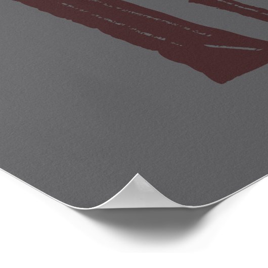 THORIN OAKENSHIELD™ Logo Brown Poster (Ecke)