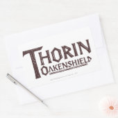 THORIN OAKENSHIELD™ Logo Brown Rechteckiger Aufkleber (Umschlag)