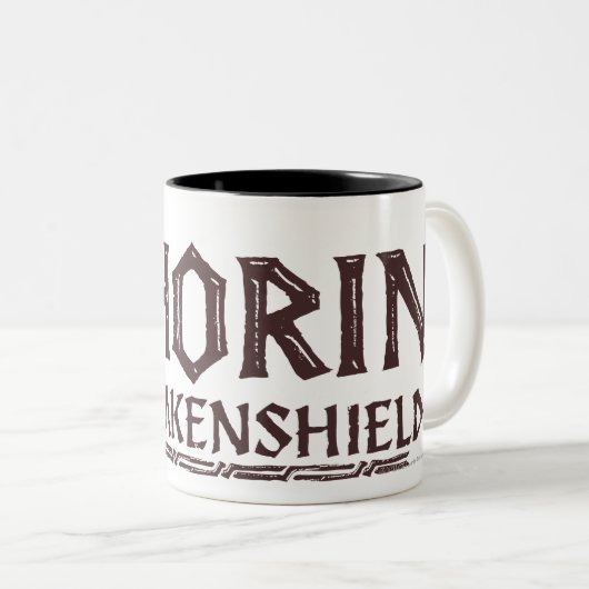 THORIN OAKENSHIELD™ Logo Brown Zweifarbige Tasse (VorderseiteRechts)
