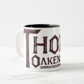 THORIN OAKENSHIELD™ Logo Brown Zweifarbige Tasse (Vorderseite Links)