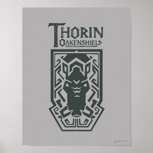THORIN OAKENSHIELD™ Schildsymbol Poster (Vorne)
