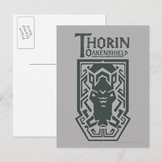 THORIN OAKENSHIELD™ Schildsymbol Postkarte (Vorne/Hinten)