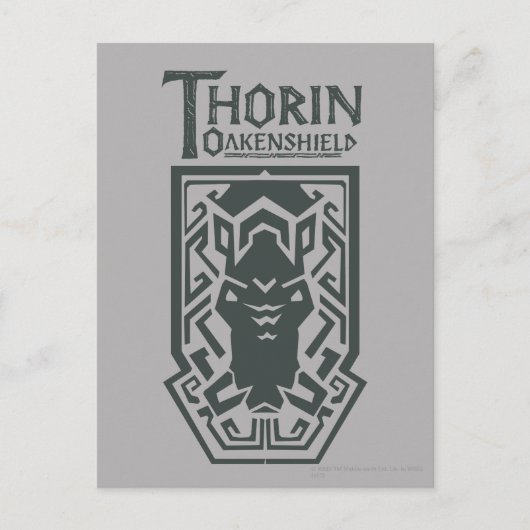 THORIN OAKENSHIELD™ Schildsymbol Postkarte (Vorderseite)