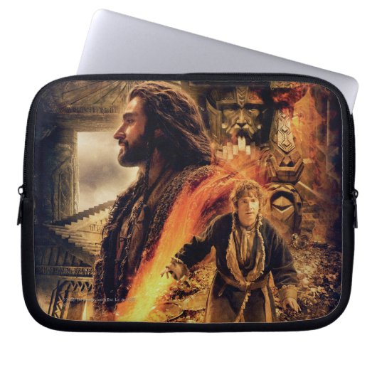 THORIN OAKENSHIELD™ und BILBO BAGGINS™ in Erebor Laptopschutzhülle (Vorderseite)